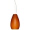 Besa Lighting Pera 9 Cord Pendant, Amber Matte, Satin Nickel Finish, 1x9W LED 1KX-412680-LED-SN - alternate 1